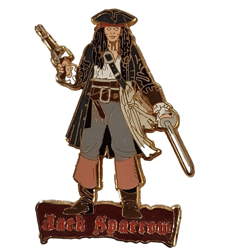 Disney Pin Pirates of the Caribbean Movie Trilogy Jack Sparrow DSF LE 300 65223 - Picture 1 of 6